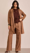 TRENCH COAT SUEDE MOCHA MOUSSE