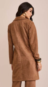 TRENCH COAT SUEDE MOCHA MOUSSE