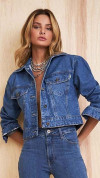 JAQUETA CROPPED CÓS LARGO