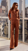 BLAZER SUEDE CROPPED TERRACOTA