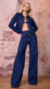 SHACKET JEANS CROPPED ESCURA