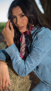 JAQUETA JEANS TRADICIONAL BORDADA