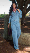 JAQUETA JEANS TRADICIONAL BORDADA