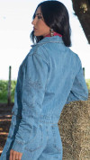 JAQUETA JEANS TRADICIONAL BORDADA