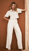 CALÇA WIDE LEG ALFAIATARIA NOVÁRA OFF WHITE
