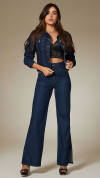 CALÇA WIDE LEG ABERTURA LATERAL