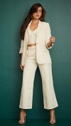 CALÇA CROPPE WIDE OFF WHITE