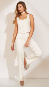 CALÇA WIDE LEG ALFAIATARIA OFF WHITE