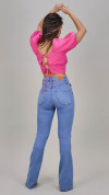 CALÇA JEANS FLARE FEMININA - GLISS
