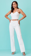CALÇA WIDE LEG BRANCA