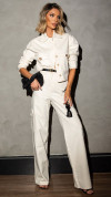 CALÇA WIDE LEG CARGO OFF WHITE - GLISS