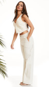 CALÇA WIDE LEG OFF WHITE CARPINTEIRO - GLISS