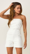 SHORT ALFAIATARIA BOLSO FACA COURO ECO