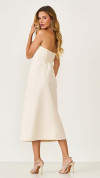 VESTIDO MIDI STRAPLESS