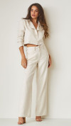 CALÇA WIDE LEG ALFAIATARIA LINHO NOVÁRA