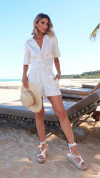 SHORT ALFAIATARIA OFF WHITE CÓS LARGO
