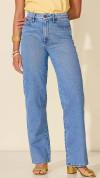 CALÇA JEANS WIDE LEG FILIGRANA