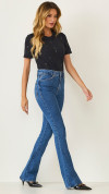 CALÇA FLARE CINTURA ALTA