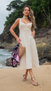 VESTIDO MIDI WHITE GODÊ 