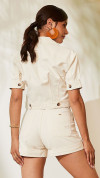 SHORT ALFAIATARIA OFF WHITE - BUCCANES